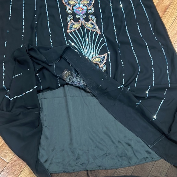 Women's black dress embroidered with beads❤️ - Picture 15 of 17